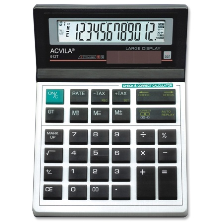 Calculator de birou , tasta taxe - 12 digits - CLICK AICI PENTRU DETALII