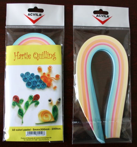 Hartie Quilling - culori pastel - CLICK AICI PENTRU DETALII