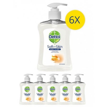 Pachet Sapun Lichid Dettol Honey, 6 x 250 ml - CLICK AICI PENTRU DETALII