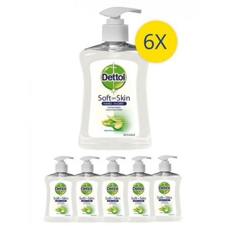 Pachet Sapun Lichid DETTOL Moisture Aloe Vera, 6 x 250 ml - CLICK AICI PENTRU DETALII