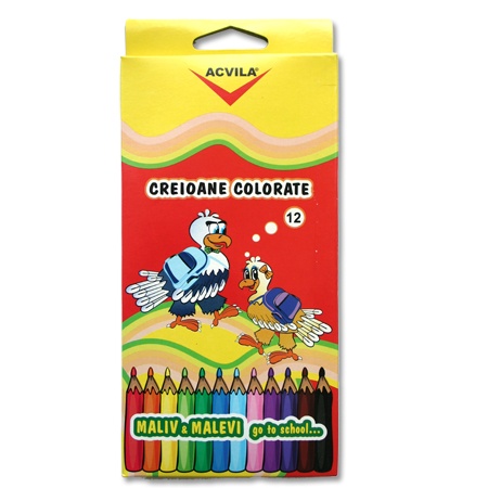 Creioane colorate - cutie 12 bucati - CLICK AICI PENTRU DETALII