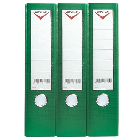 Biblioraft plastifiat exterior 75mm - Verde - CLICK AICI PENTRU DETALII